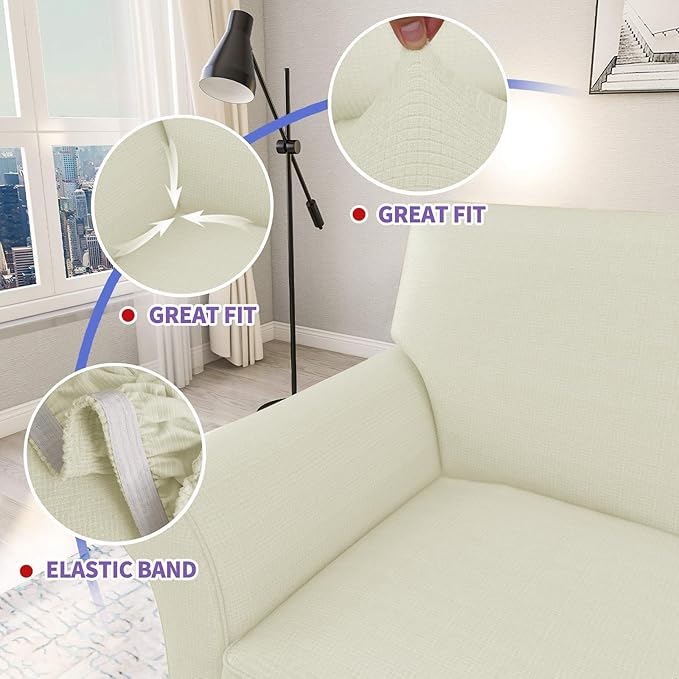 ZNSAYOTX 3 Piece Loveseat Covers