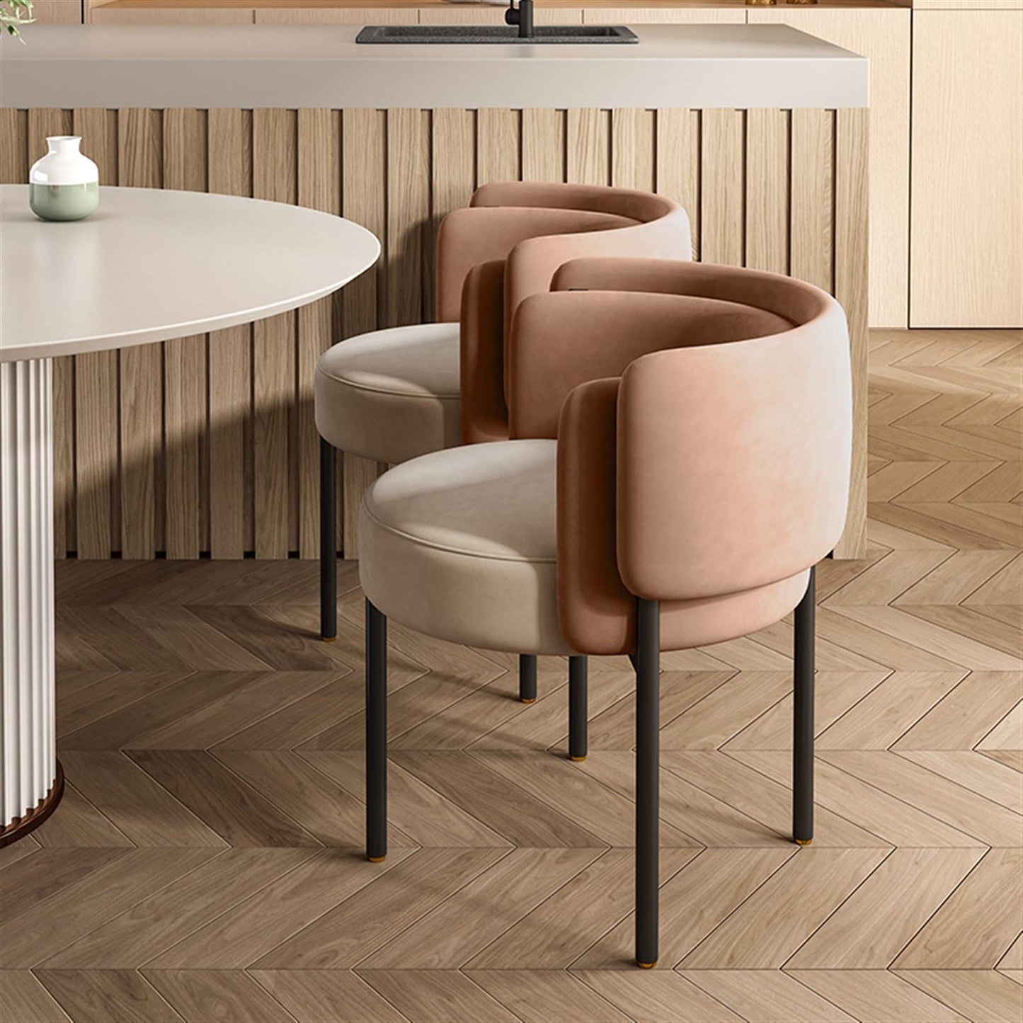 DQXWJZOTPO Dining Room Chair Lounge Dining Room Chairs Modern Beauty Salon Garden Pink Bedroom Library Office Reclinable Furniture(Shape1)