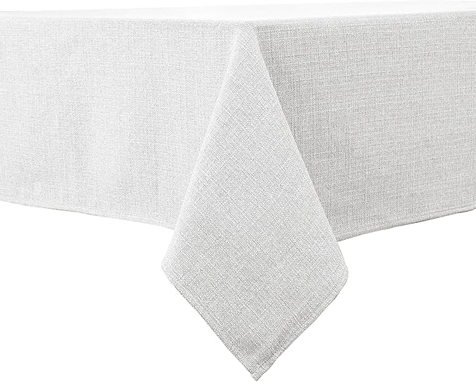 BALCONY & FALCON Square Tablecloth Washable Wrinkle Resistant and Water Proof