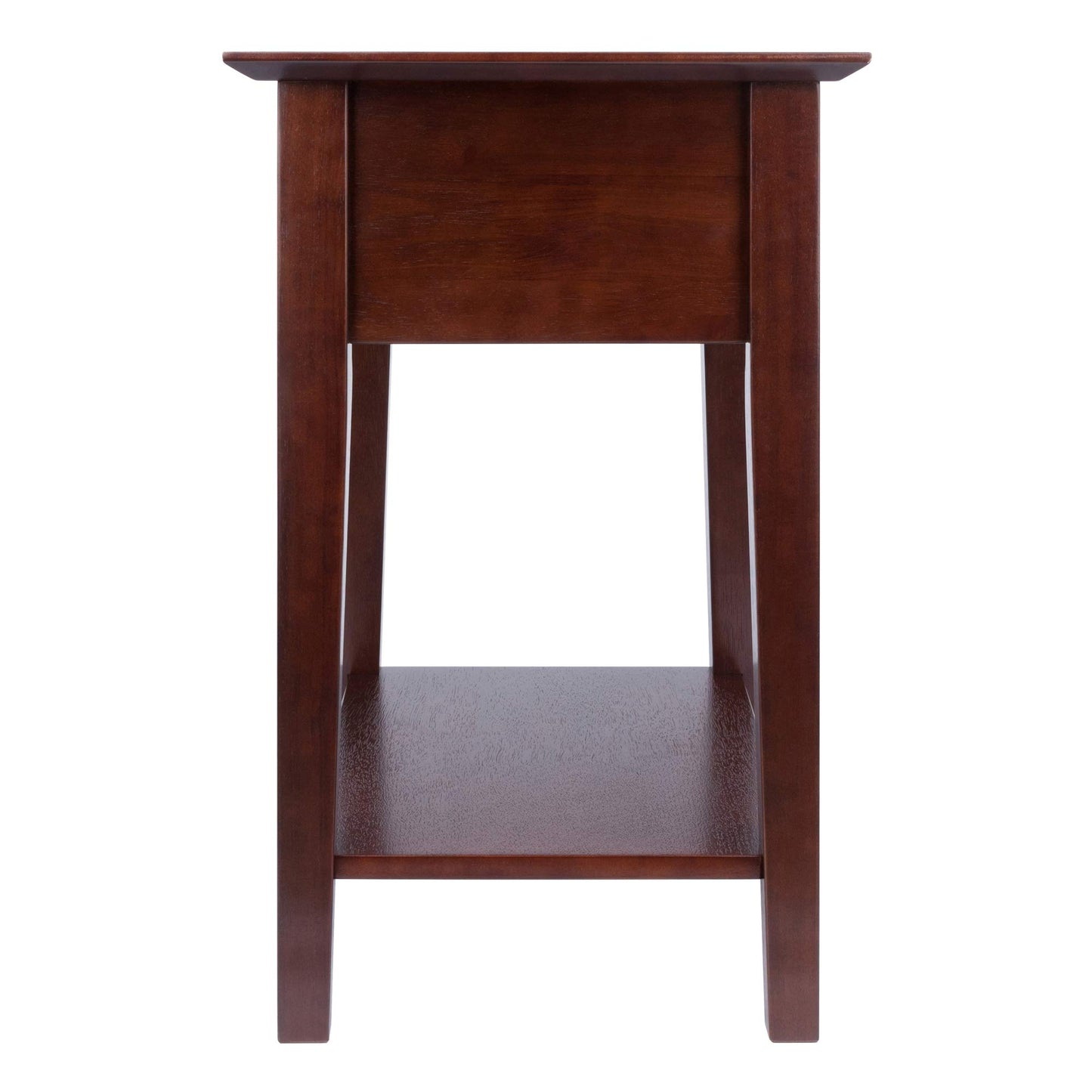 Winsome Rochester Accent Table, Classic Bedside Nightstand with Drawer and Shelf, End Table with Storage for Couches in Living Room, Functional Furniture for Bedroom, Office