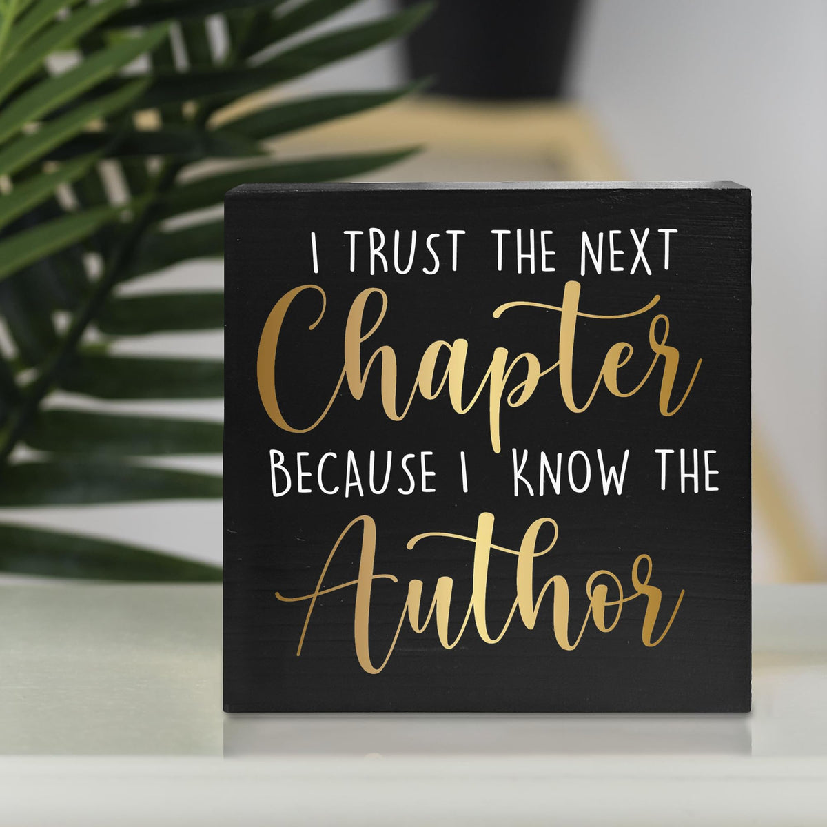 Graduation Quote Wood Box Sign I Trust The Next Chapter Wooden Box Block Sign Rustic Home Shelf Wall Decoration Grad Gift Inspirational Graduation Christmas Gift 5x5 C26