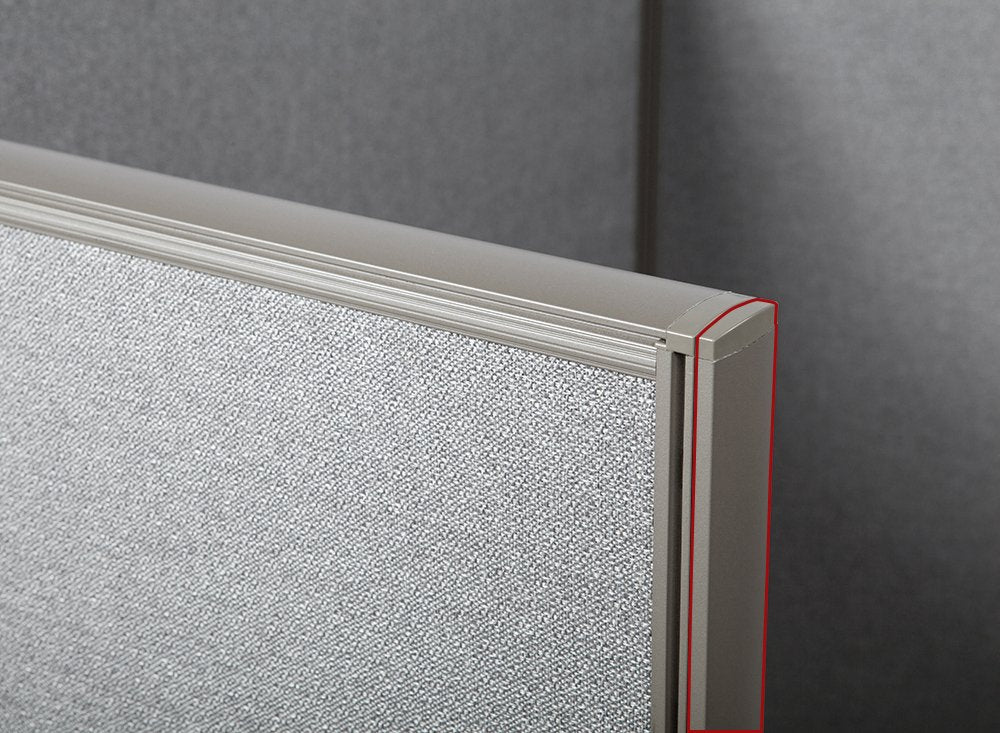 GOF Office Partition Single Panel (2 End Bars 72" h) 6ft