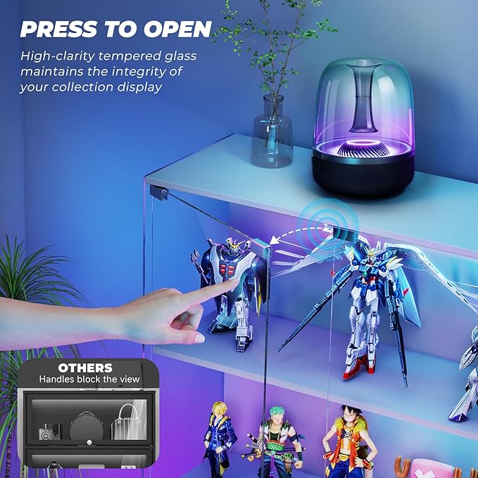 VersionTECH. Glass Display Cabinet