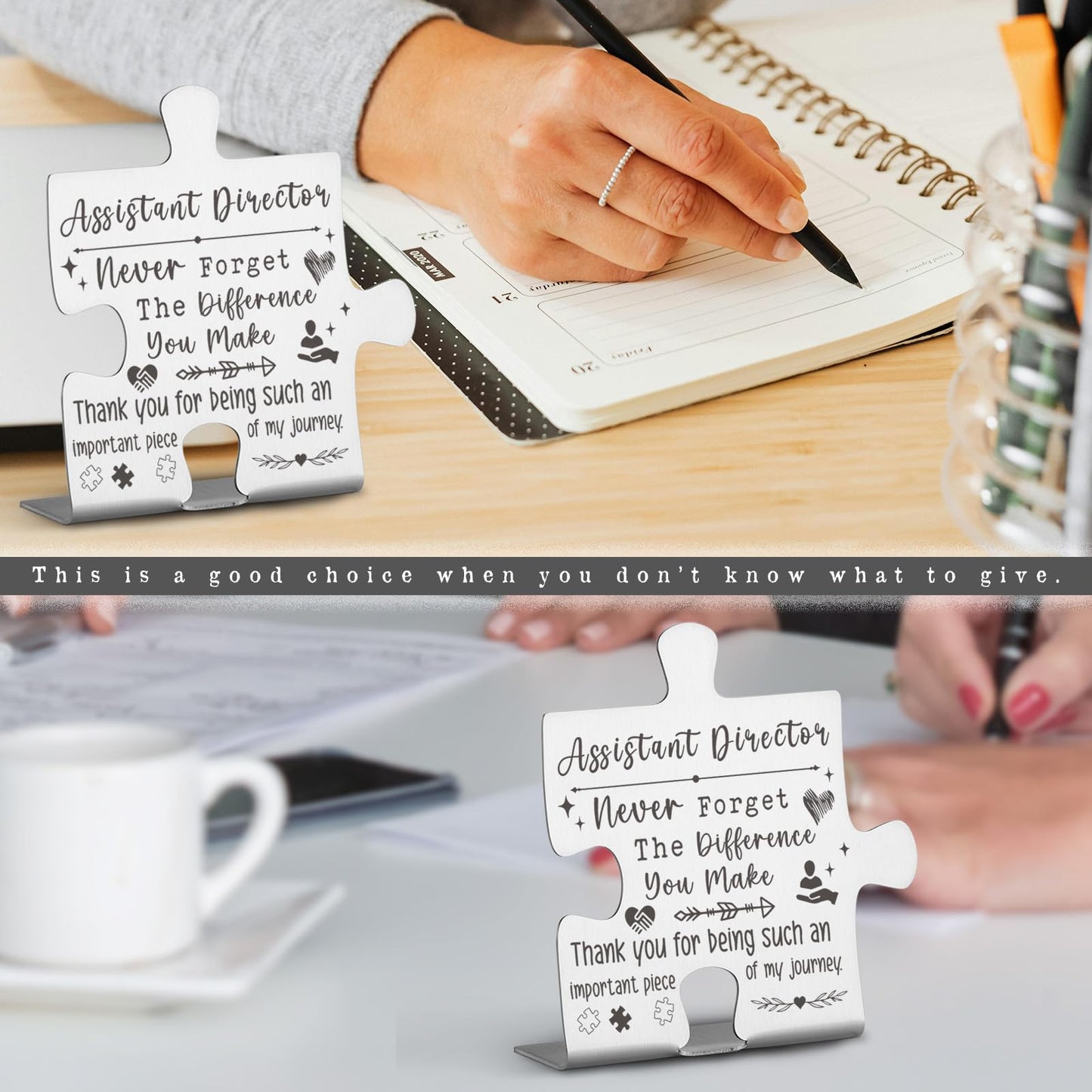 Assistant Director Gifts, Appreciation Thank You Gifts for Assistant Director Office Desk Supplies Decor Decorative Signs Plaques WZW16