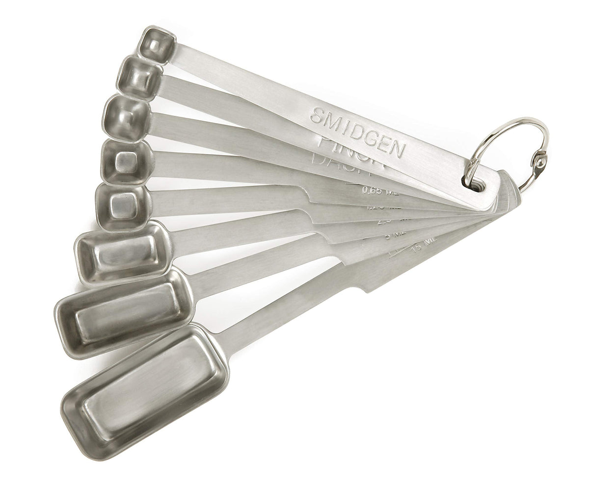Norpro 8-Piece Stainless Steel Measuring Spoon Set, One Size, Metallic