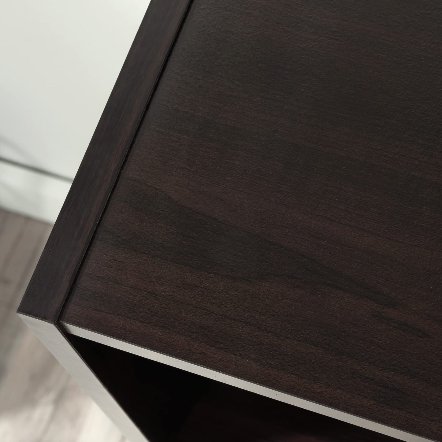 Sauder Beginnings 3-Shelf Bookcase, Bookshelf with Adjustable Storage Shelves, in Med Wood Finish