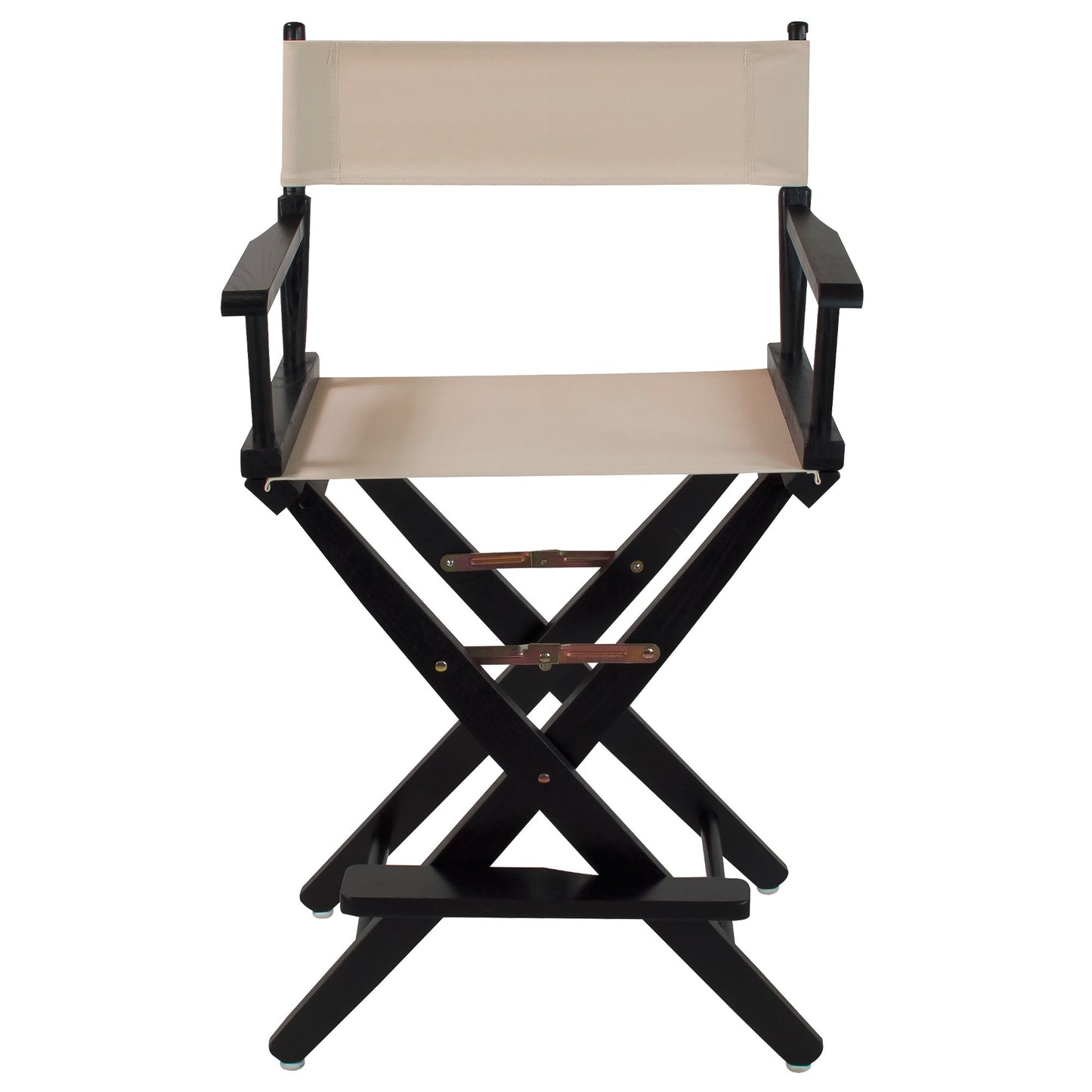 American Trails Extra-Wide Premium 24" Director's Chair Black Frame with Natural Canvas, Counter Height