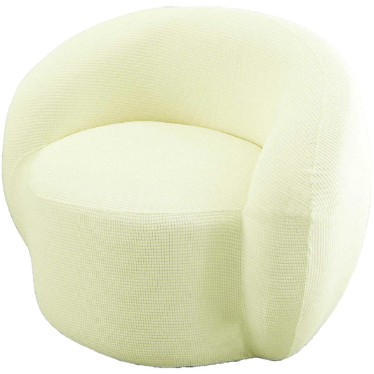 STARINGIRL Stretch Swivel Barrel Chair Sofa Cover Slipcovers Mid Century Modern Accent Chair Modern Curved Cover for Home Hotel Office Cafe Furniture Protector