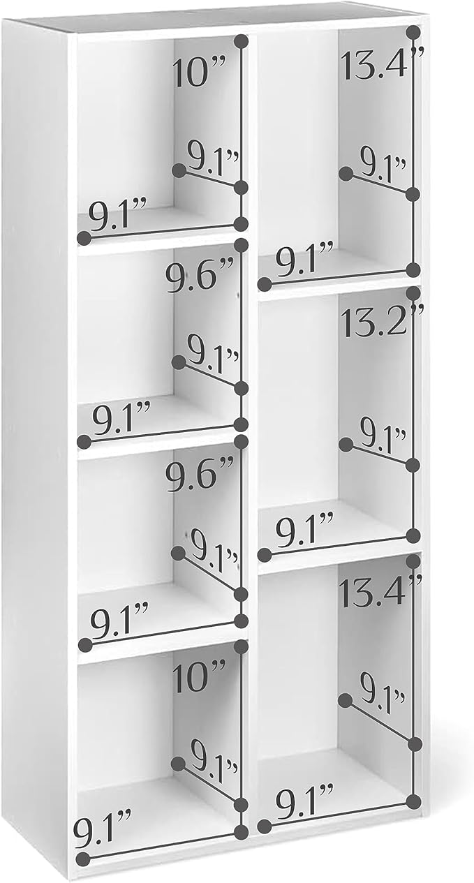 Amazon Basics 7 Cube Organizer Bookcase, Storage Shelf
