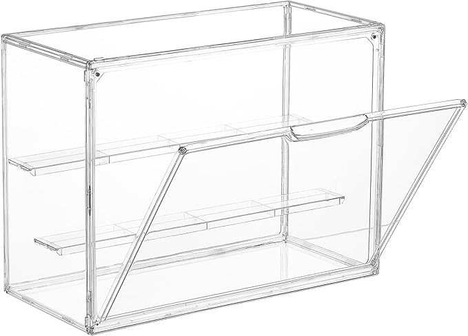 Vtopmart 1 Pack Acrylic Display Case, Stackable Figure Display Case