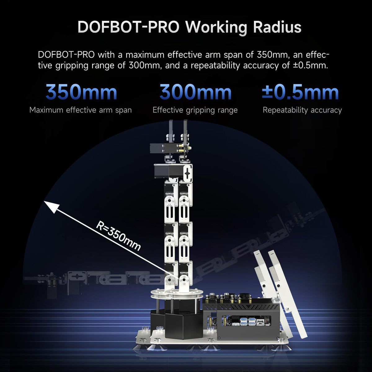 Yahboom 3D Adaptive Robotic Arm Kit Developer for Mechanical Engineers,Supports Large AI Model with Orin Nano Super 4GB