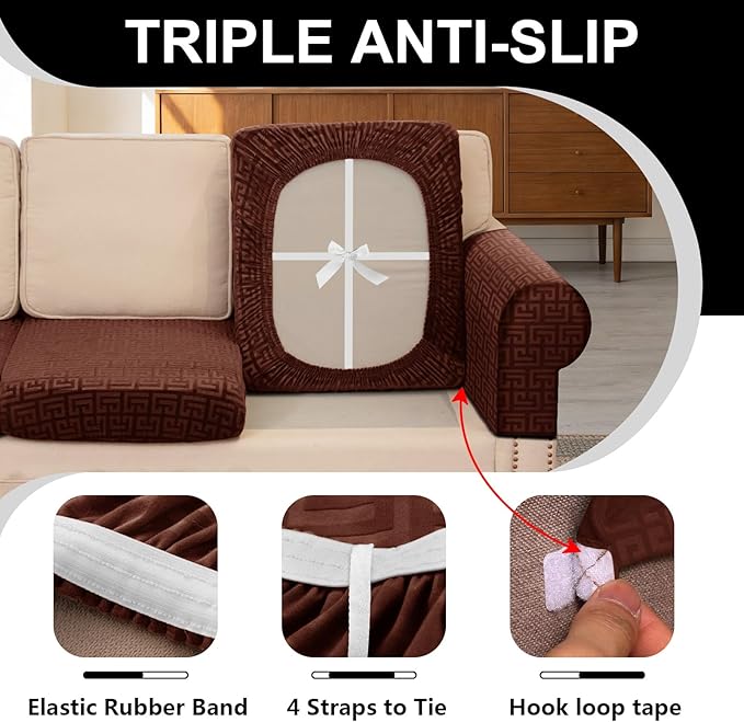 UNBBRRL Stretch Couch Backrest Cushion Cover