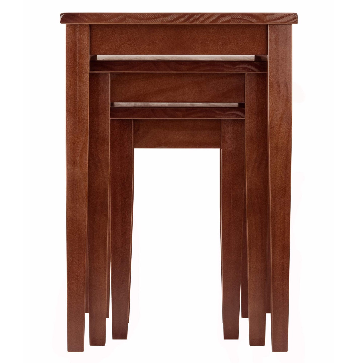 Winsome Regalia Nesting Accent Tables, for Living Room, Walnut, Set of 3