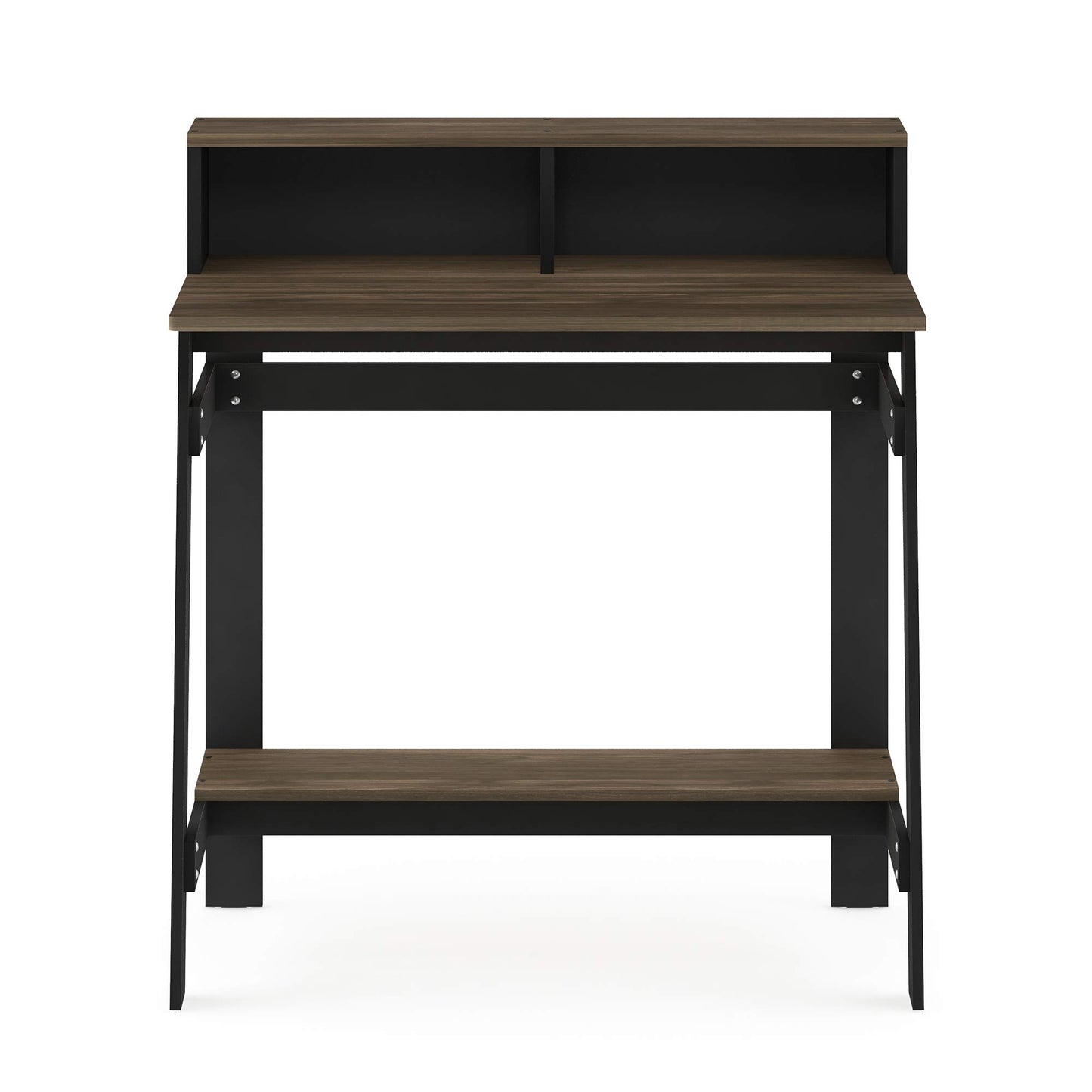 Furinno Simplistic A Frame Computer Desk, 17.9"D x 31.6"W x 35.5"H, Columbia Walnut
