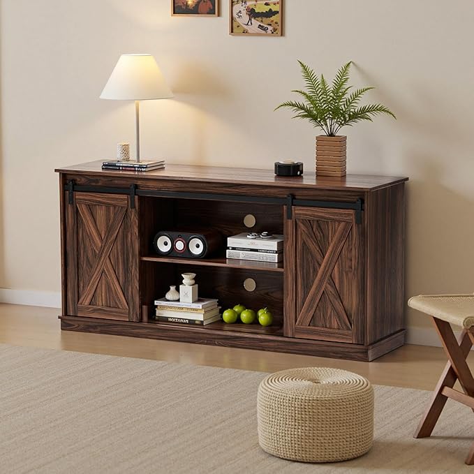 Sweetcrispy Farmhouse TV Stand 65 Inch