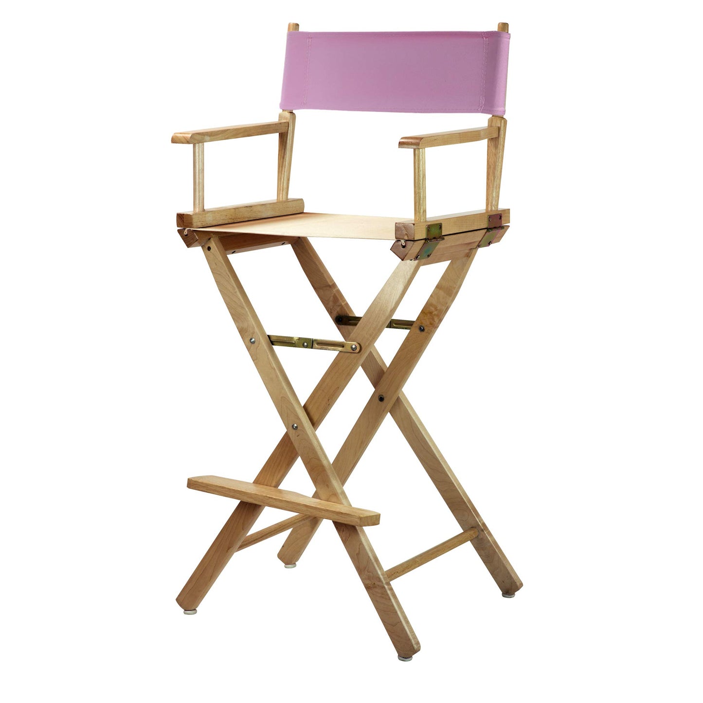 Casual Home 230-00/021-22 Director Chair 30" - Bar Height Natural Frame/Pink Canvas