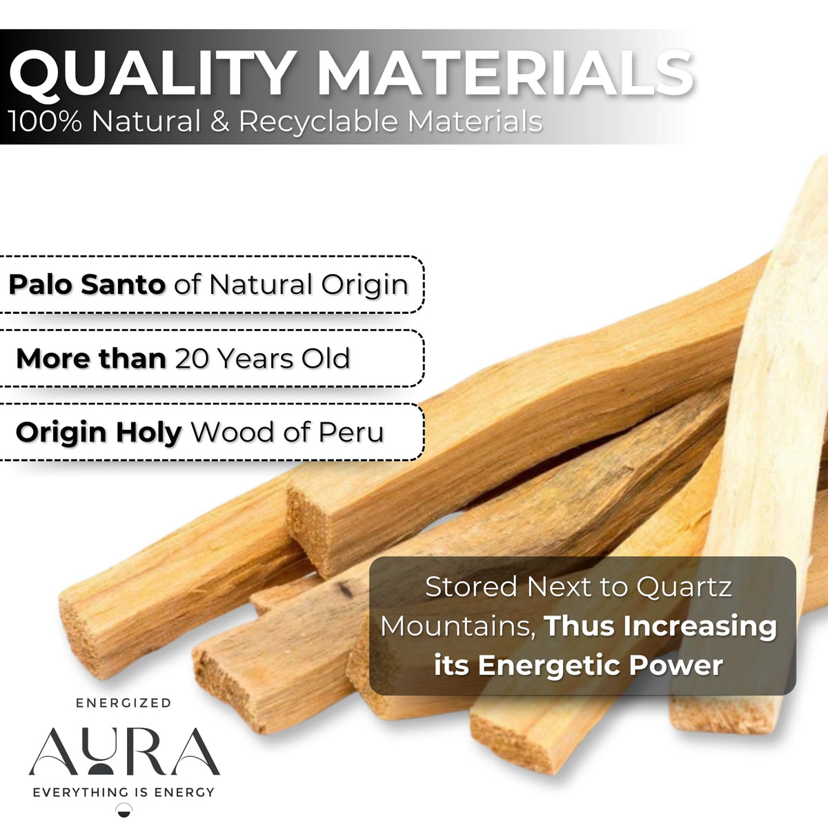 5 Palo Santo Sticks - Palo Santo Holder - Palo Santo Burner - PaloSanto Sticks with Holder - Palosanto Stick - Meditation Accessories
