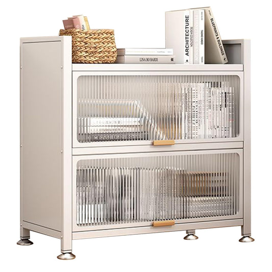 3-Tier Bread Rack & Coffee Station Storage, Transparent Flip Door, Kitchen Hutch Organizer for Home, Office, Pantry & Garage, White 90cm/35in - Multi-Purpose Rack