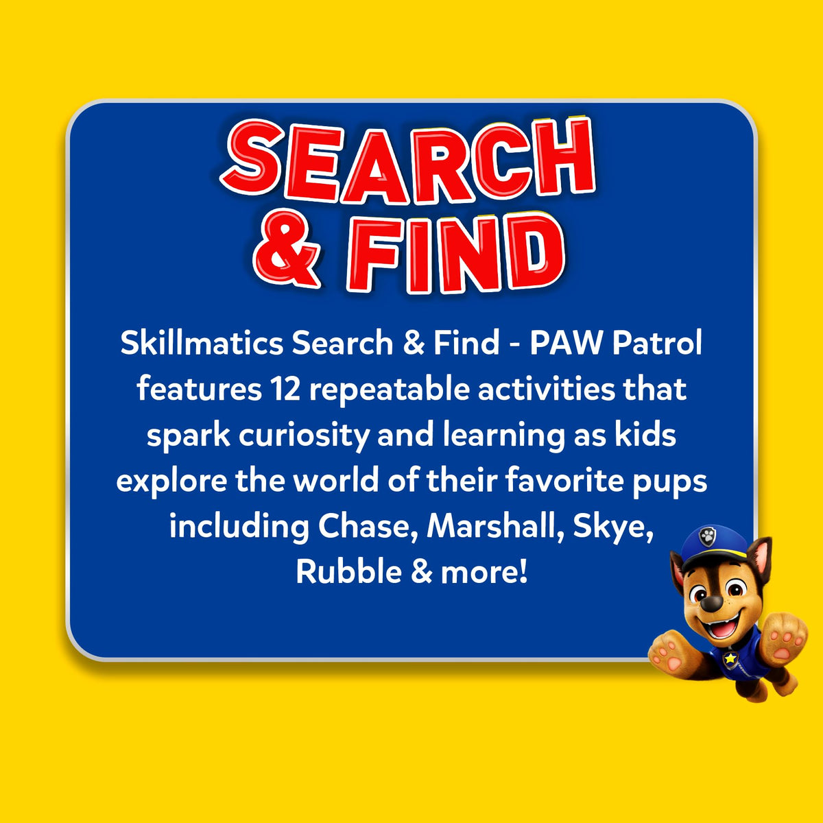 Skillmatics Search and Find PAW Patrol Educational Game - Reusable Preschool Learning Activities, Perfect for Toddlers & Kids Who Love Toys, Art & Crafts, Gifts for Boys & Girls Ages 3, 4, 5, 6