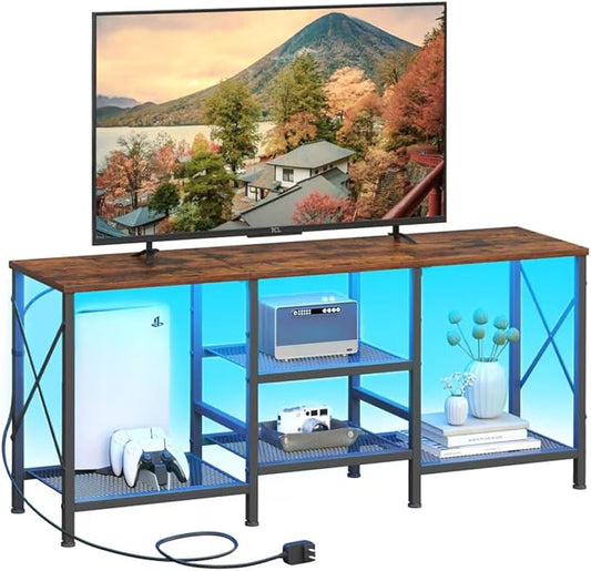 JARHETUN TV Stand with LED Lights