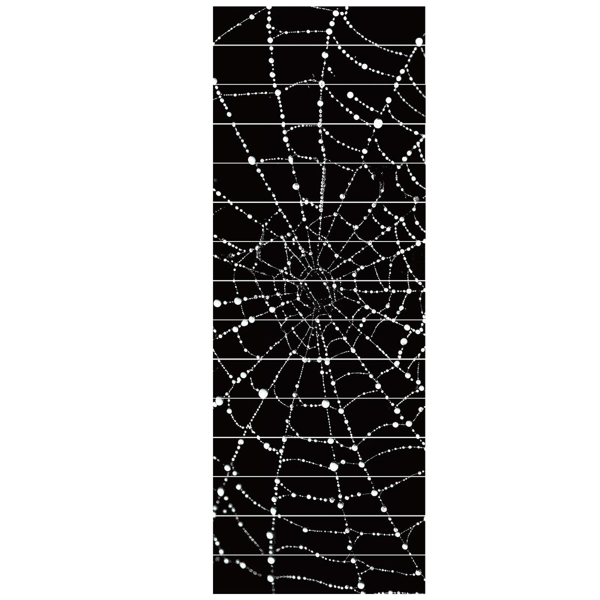 PLIGREAT 15 Strips Creative Spider Web Pattern Stair Decals Peel and Stick Stairs Riser Stickers Halloween Murals Decor for Steps 7.1"x39" Self-Adhesive Stair Riser Decals for Home Hotel Decor
