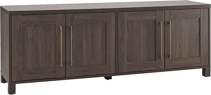Henn&Hart Rectangular TV Stand for TV's up to 80" in Alder Brown, TV Stands for