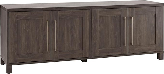 Henn&Hart Rectangular TV Stand for TV's up to 80" in Alder Brown, TV Stands for