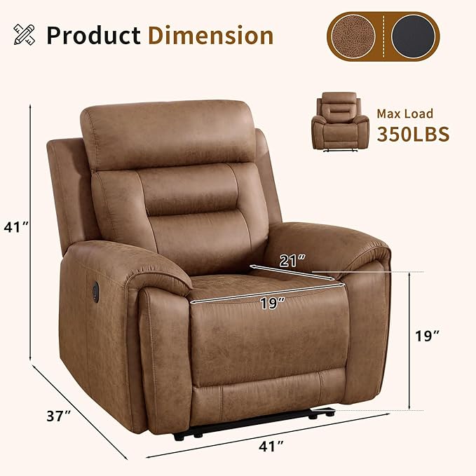 ANJ Power Recliner Chair for Adults