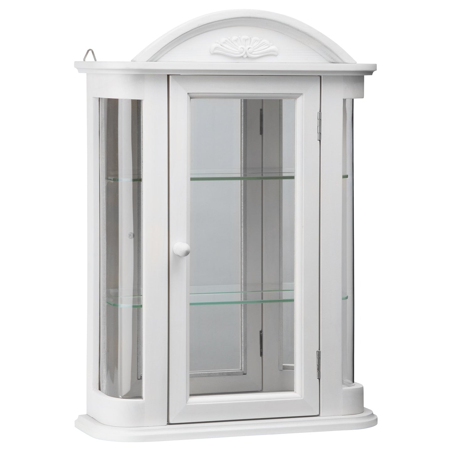 Design Toscano Rosedale Wall Curio Cabinet, Lily White