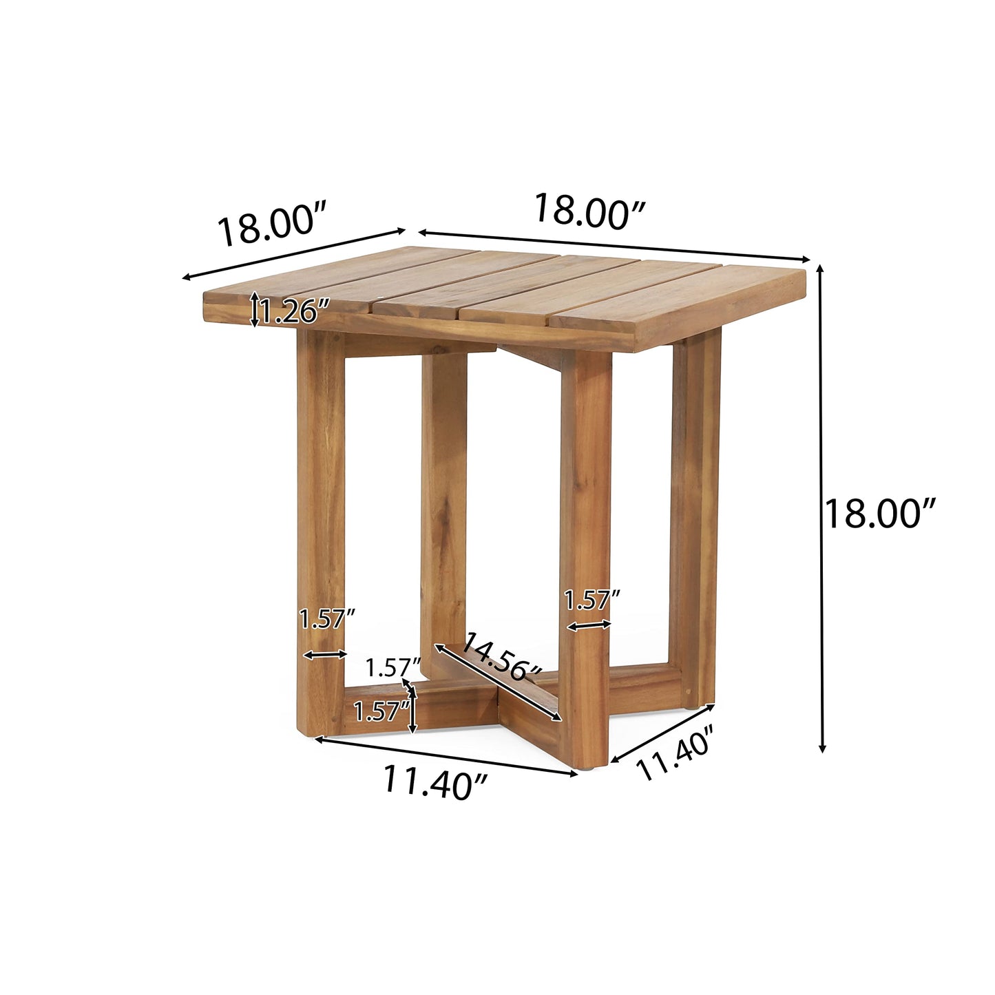 Christopher Knight Home 317111 Hamel End Table, Teak