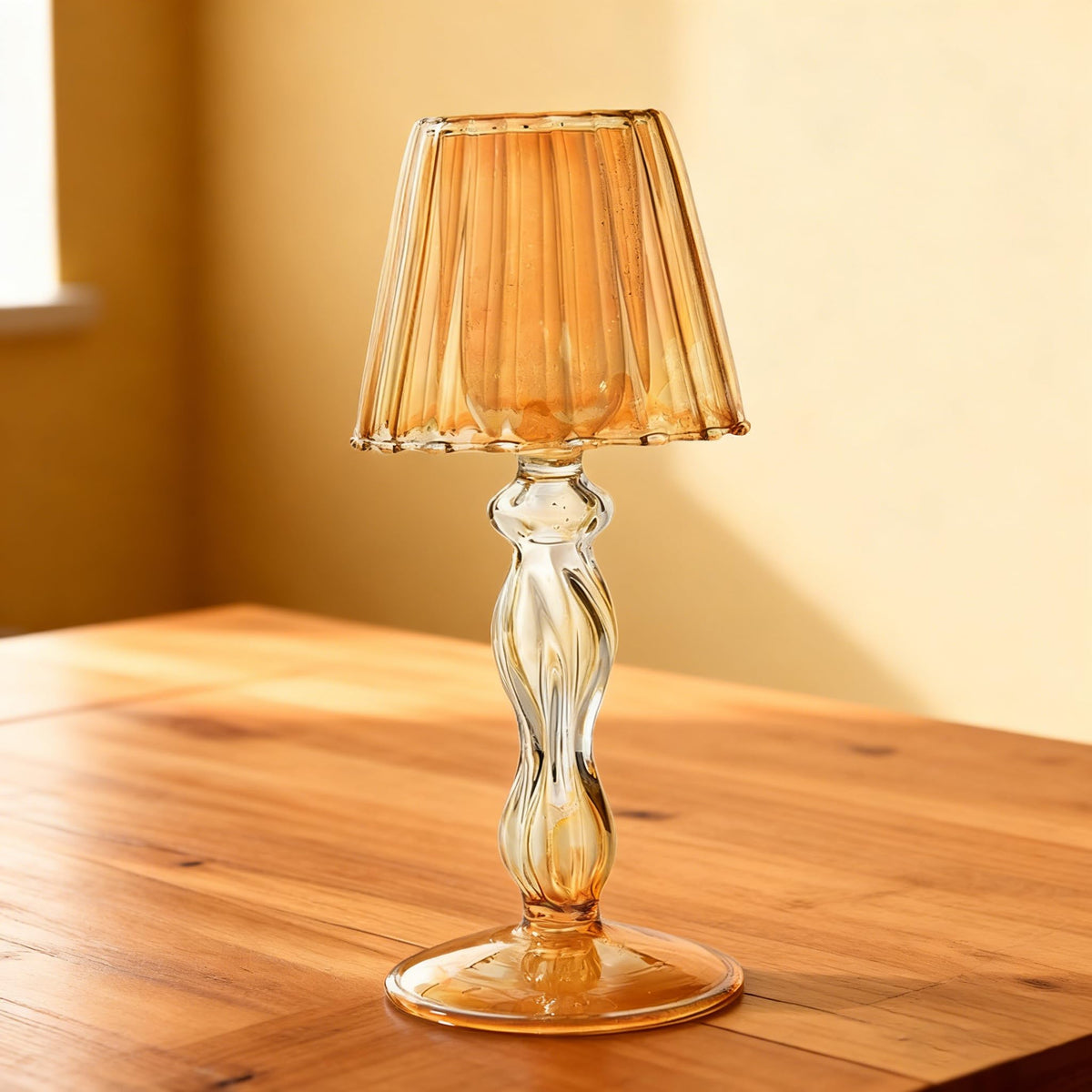 Maimeili Glass Candle Holder Hurricane Crystal Decorative Candle Fits Standard Tealight for Table Wedding Dinning Centerpieces Party Supplies Home Decor