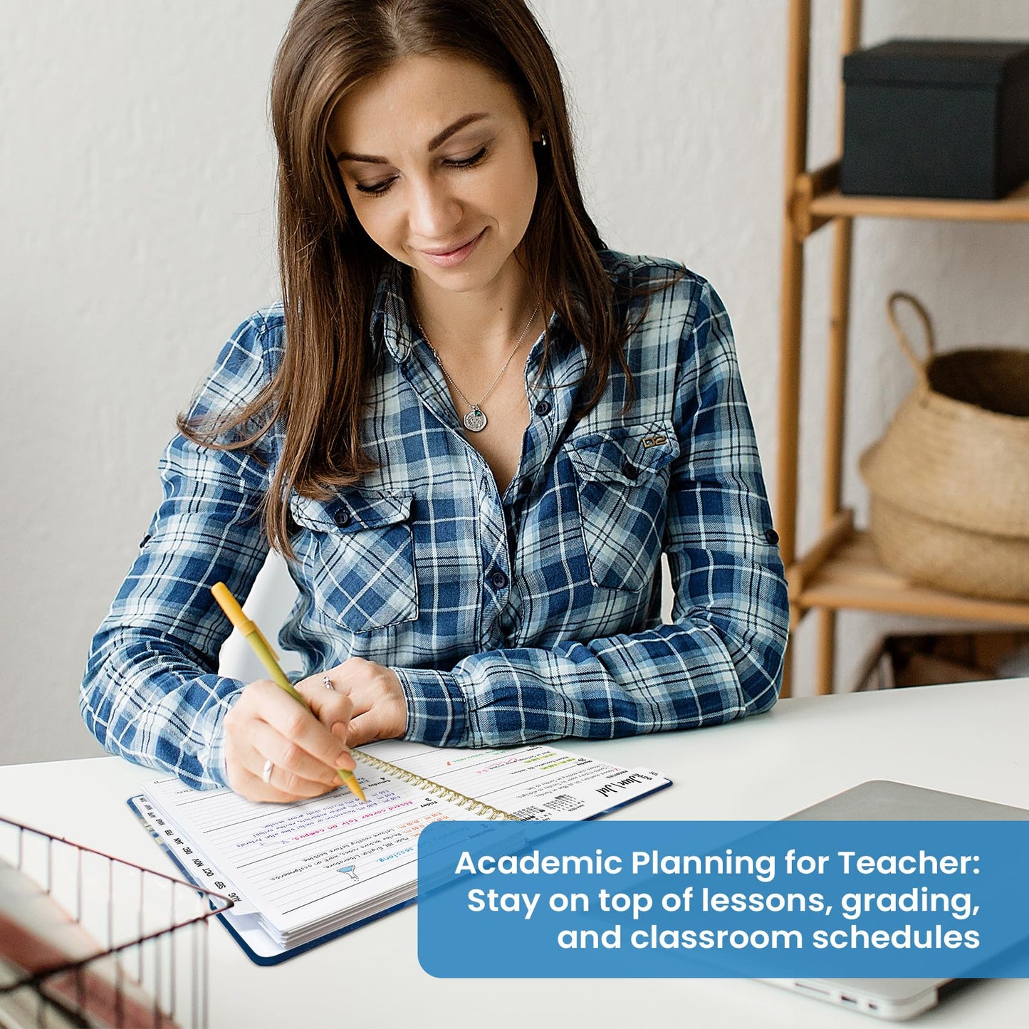 Planner 2026–2027, Weekly & Monthly Academic Organizer for School Year, Jul 2026–Jun 2027, Hardcover Planner with Tabs, Back to School Essential, 6.3" x 8.5", Harbor Starlight
