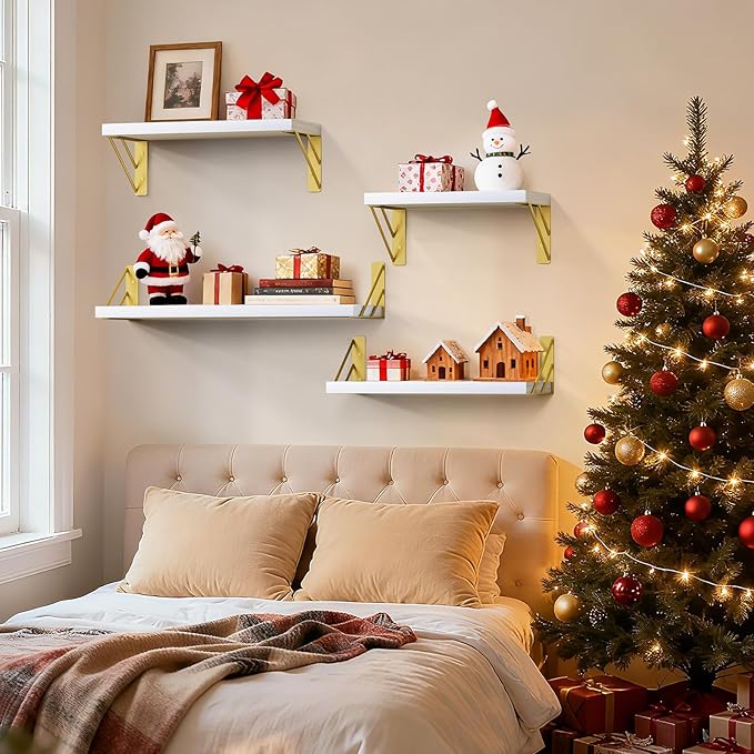 BAYKA Wall Shelves for Bedroom Decor, Floating Wall Shelf for Living Room
