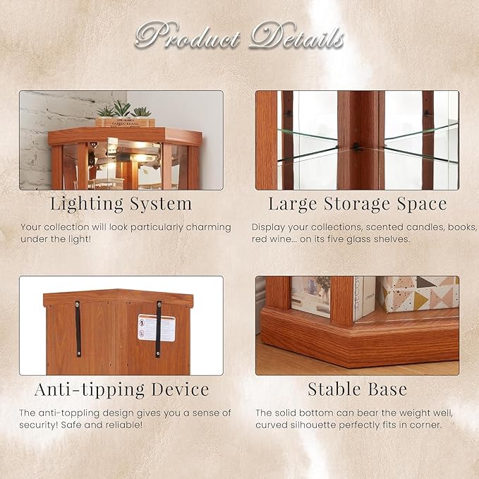 Corner Display Curio Cabinets