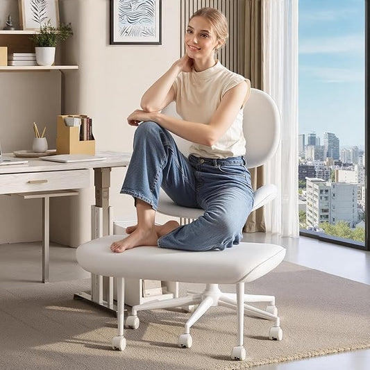 Pinmoco Upgraded Cross Legged Office Chair