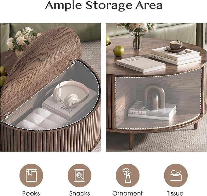 JOINICE Round Coffee Table