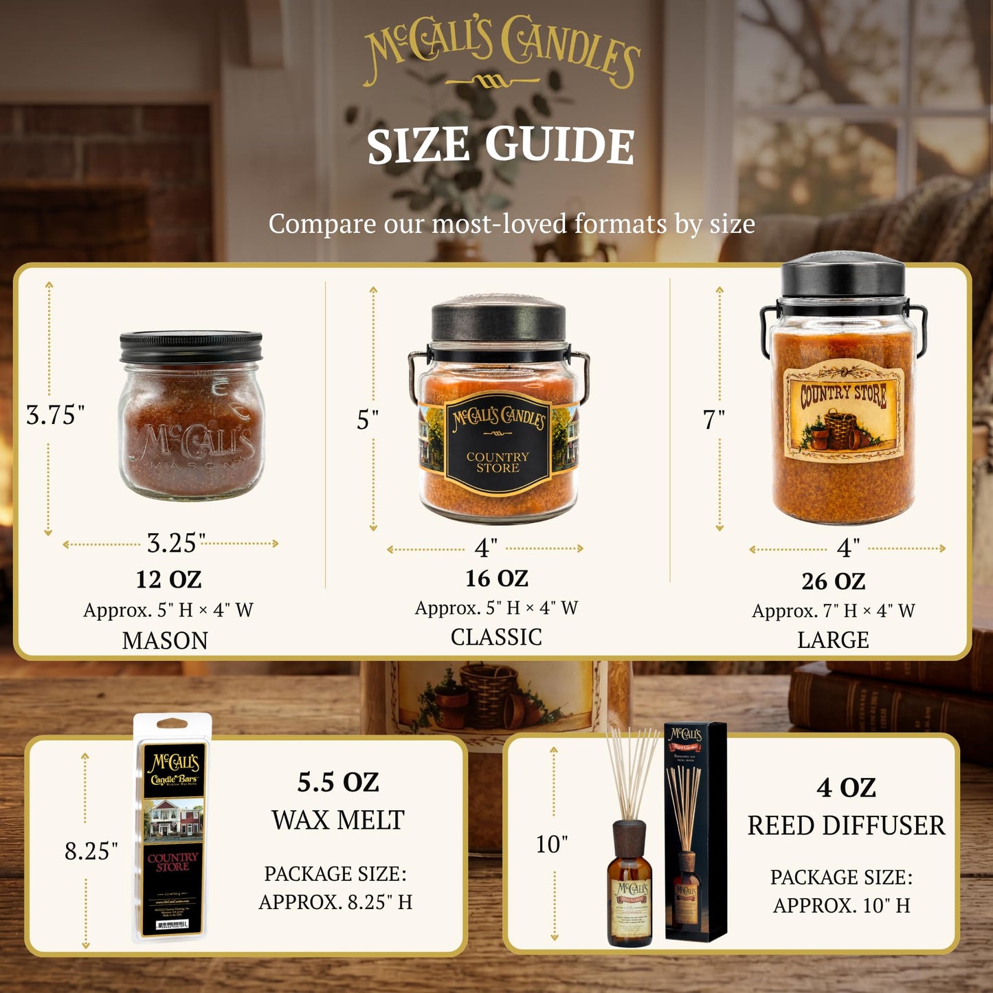 McCall’s Candles | Sunrise Cinnamon Bun | 18 oz Scented Candle | Indulgence Collection | USA-Poured | Double Wick | Grooved Jar with Carrying Handle | Cinnamon Sugar & Maple Fragrance