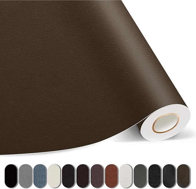 Leather Repair Patches, 17X237 Inch Self-Adhesive Leather Repair Tape, Stretch