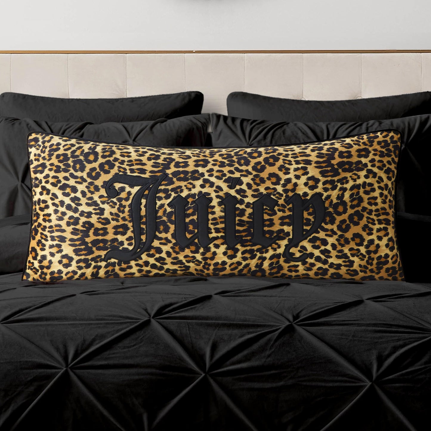 Juicy Couture Gothic Cheetah Plush Throw Blanket