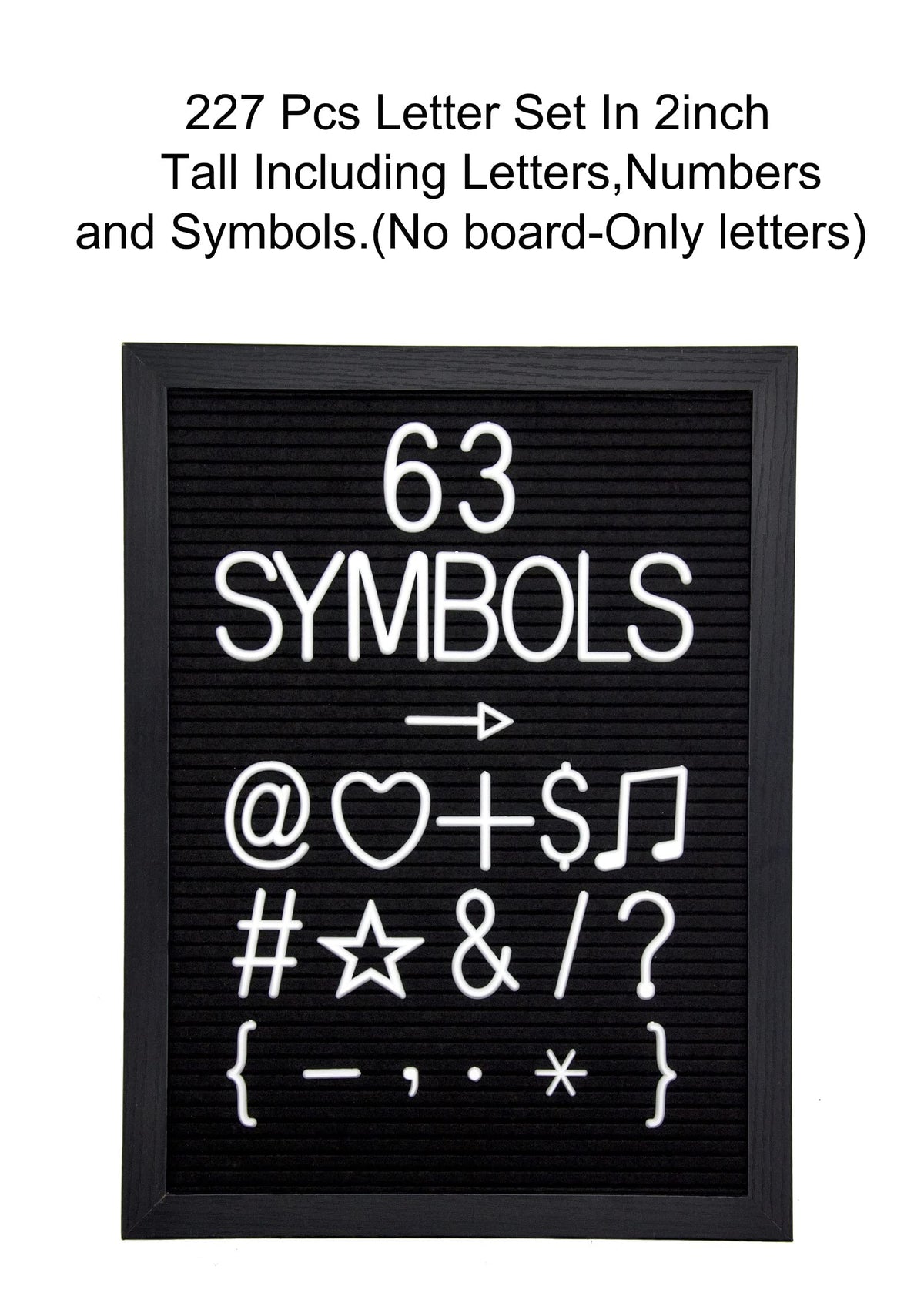 G GAMIT Felt Letter Board Letters Set - 227pcs 2 inch Tall Letters