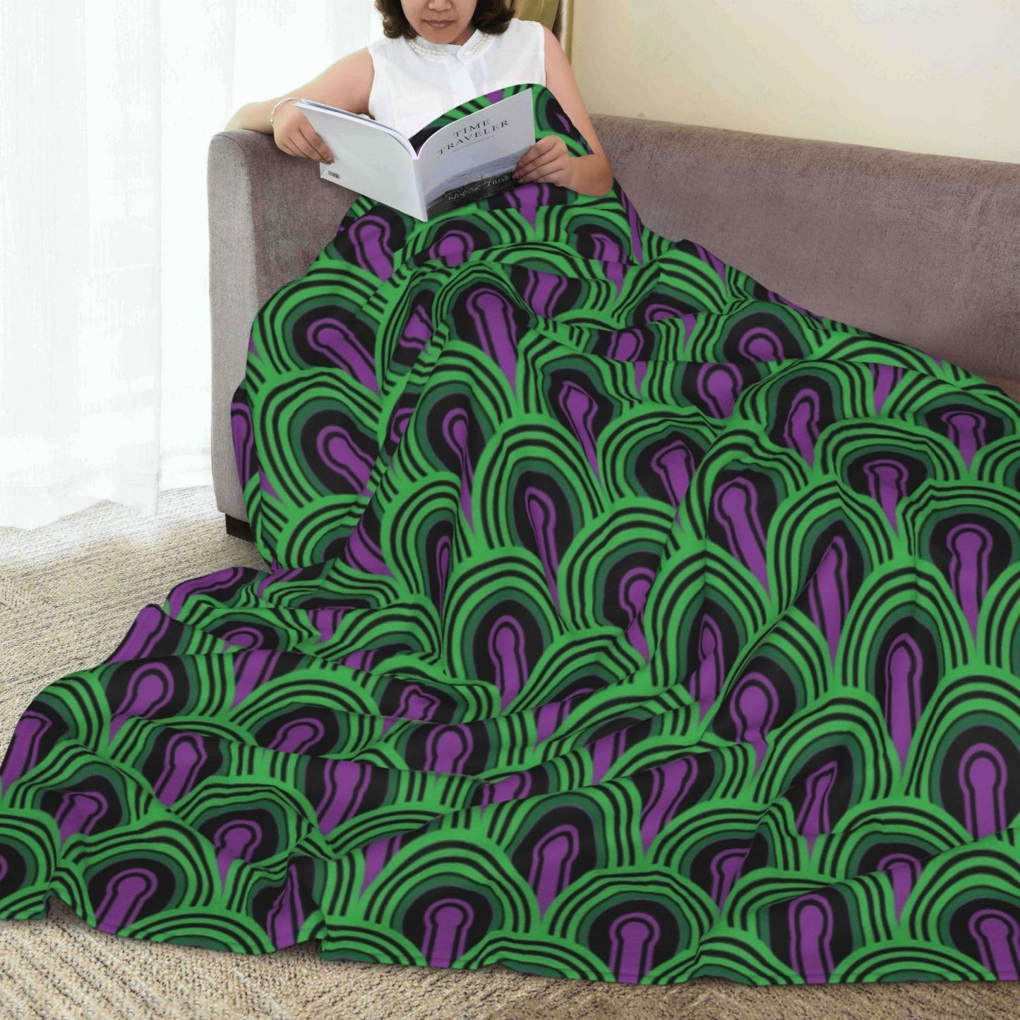 The Shining' Overlook Hotel Room Carpet Throw Blanket 50"X40" Lightweight Flannel Throws Blankets for Couch Bed Sofa Living Room Bedroom Home Decor,Soft Cozy Fluffy Fuzzy Plush Blanket for All Season