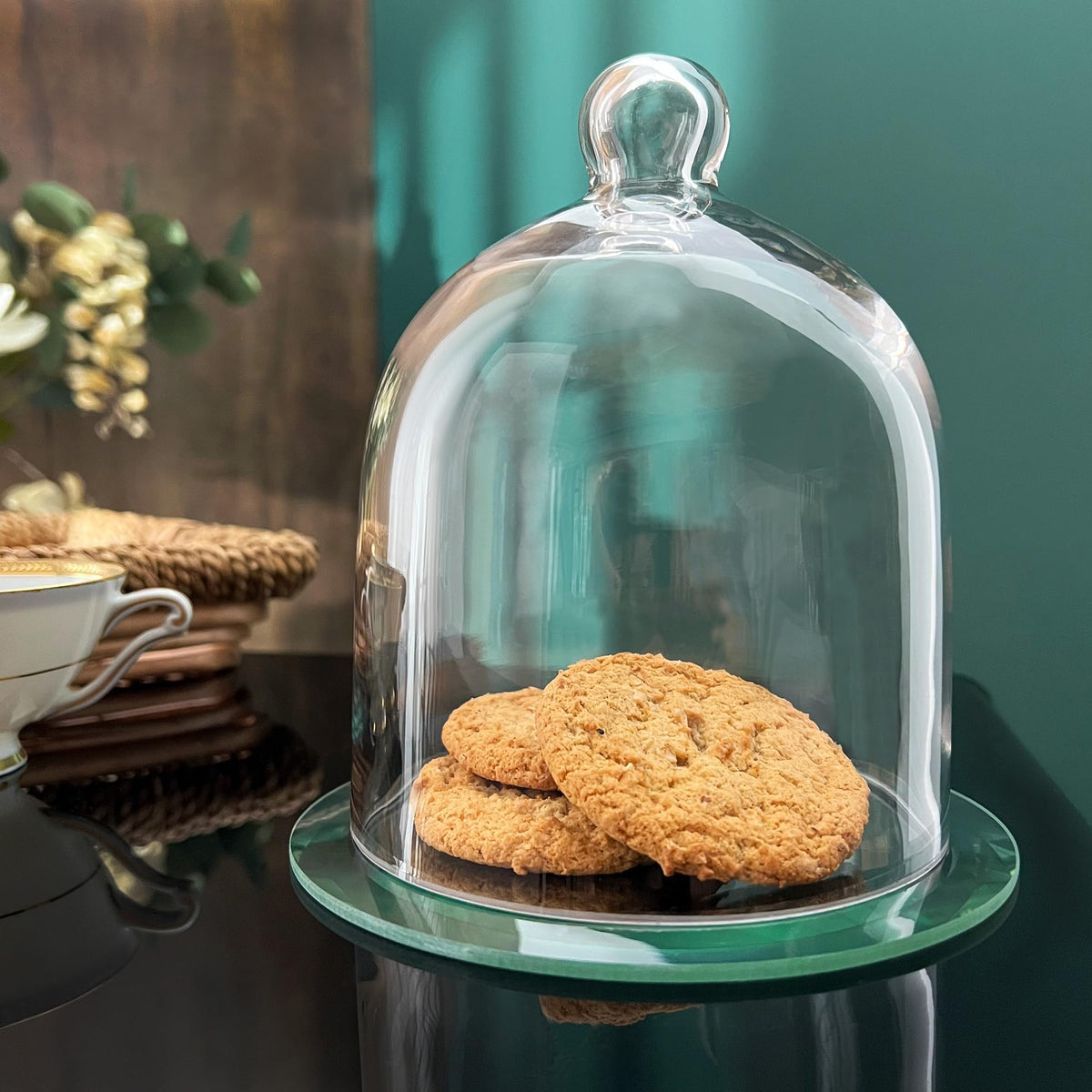 Plymor 5" x 6" Bell Jar Glass Display Dome Cloche (Interior Size 4.75" x 4.5")