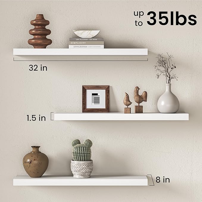 Fun Memories 32Inch Floating Shelves