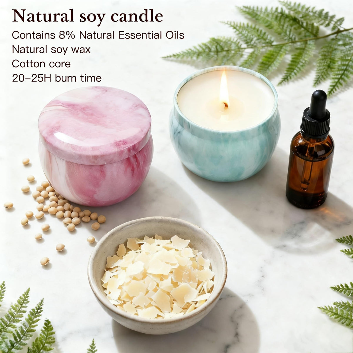 Aromatherapy Candle Gift Set for Women, Pack of 2, 16 Pack Fruity Floral Soy Wax Candles