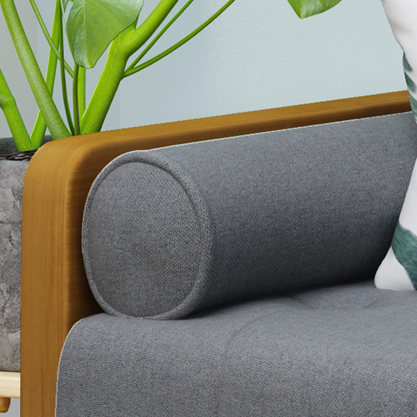 Christopher Knight Home GDFStudio Christopher Knight Home Aidan Mid Century Modern Tufted Fabric Sofa, Gray