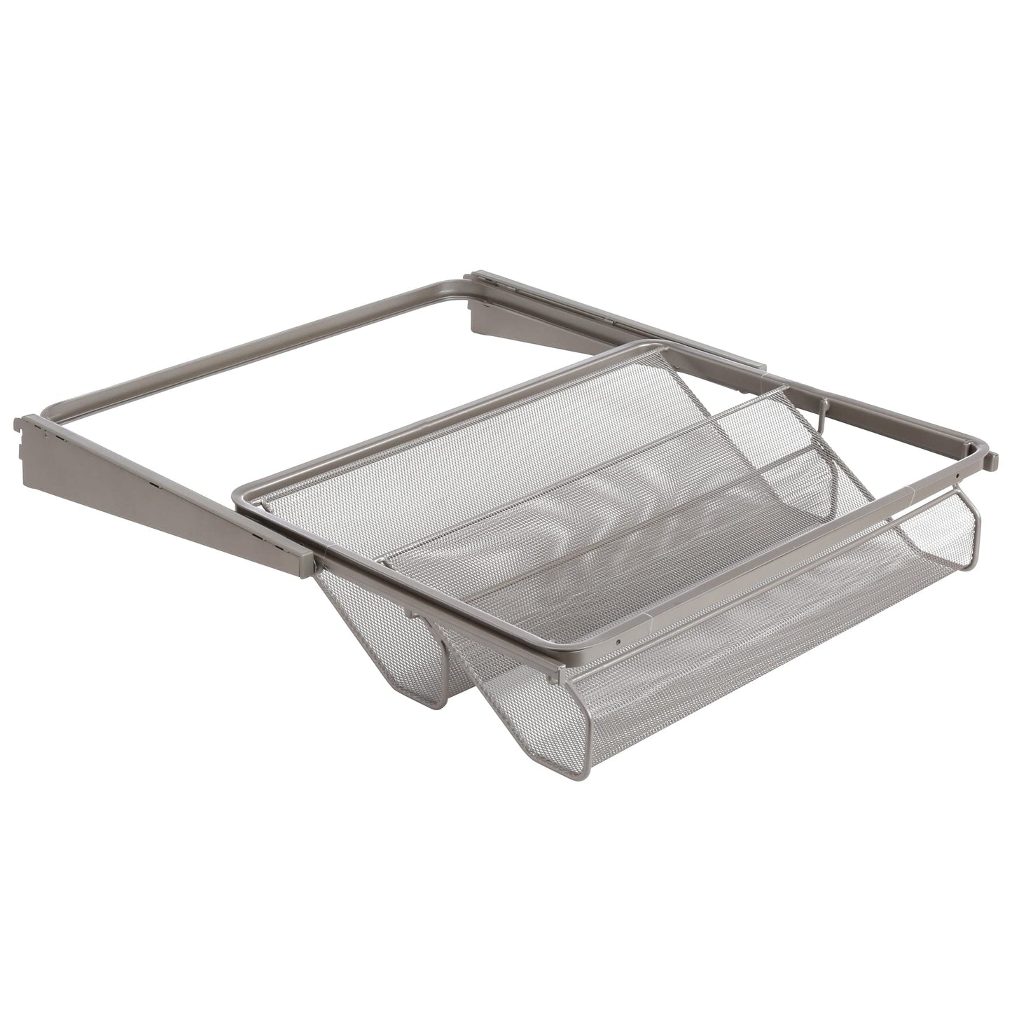 Closet Culture by Knape & Vogt 5.25 in. H x 23.50 in. W x 17.00 in. D Champagne Nickel Shoe Rack Kit for Closet System, 0335-SRK-CN