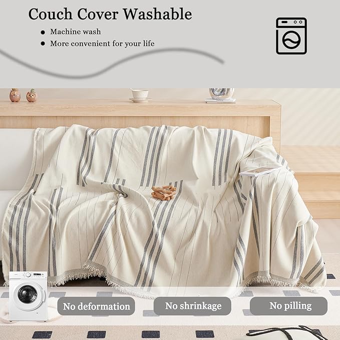 DREAMINGO Couch Cover Washable Chenille Sofa Protector