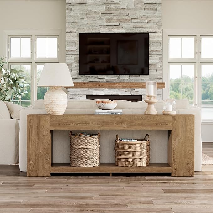Epecoya 86-Inch Extra Long Console Table