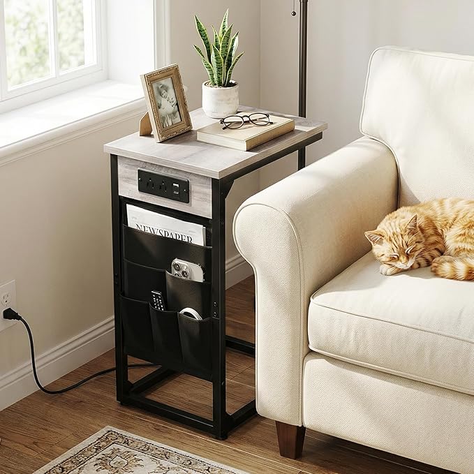 AMHANCIBLE C Shaped End Table