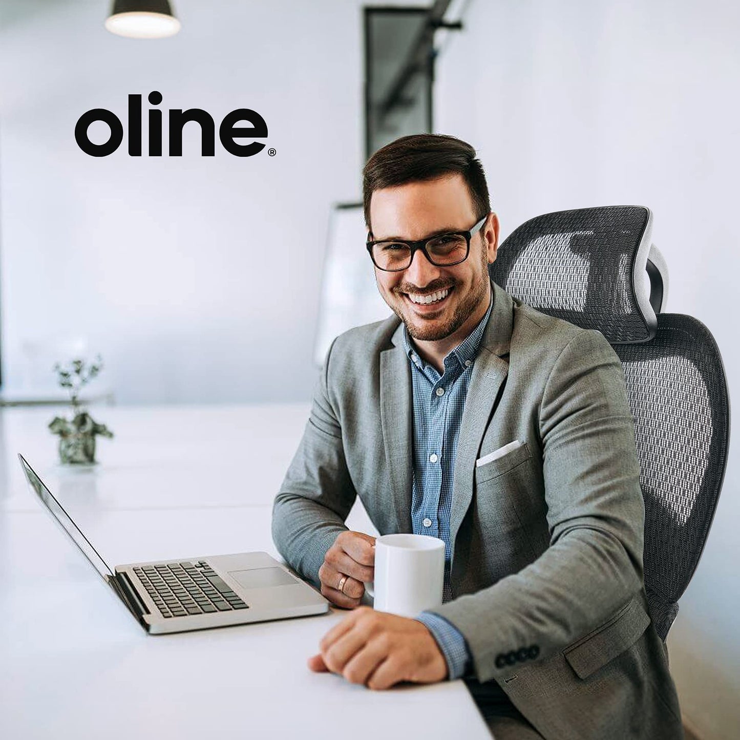 Oline ErgoPro Ergonomic Office Chair, Rolling Desk Chair with 4D Adjustable Armrest, 3D Lumbar Support, Blade Wheels, Mesh Computer Gaming Executive Swivel Chairs Chair (Black)